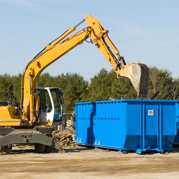 how does a residential dumpster rental service work in East Williston Florida